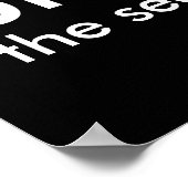 Black & White Funny Quote bruh. het vervolg. Poster (Hoek)