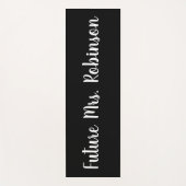 Black White Future Mrs. Bachelorette Vrijgezellenf Yogamat (Voorkant)