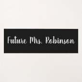 Black White Future Mrs. Bachelorette Vrijgezellenf Yogamat (Voorkant (horizontaal))