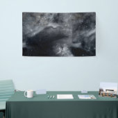 Black White Galaxy Nebula Painting Spandoek (Beurs)