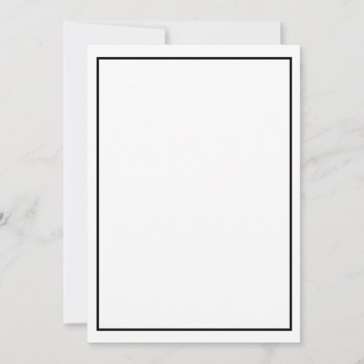 Black & White Gender Neutral Birthday Party Kaart (Achterkant)