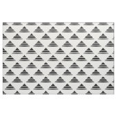 Black White Geo Triangle Pattern Fabric Stof (Yard (91,4 cm))