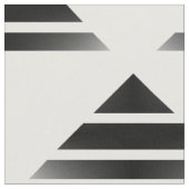 Black White Geo Triangle Pattern Fabric Stof (Close Up)
