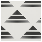 Black White Geo Triangle Pattern Fabric Stof (Swatch)