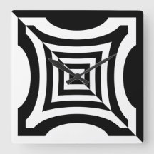 Black White Geometric Reversed Pattern