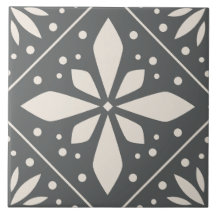 Black White Geometric Symmetrical Pattern DIY