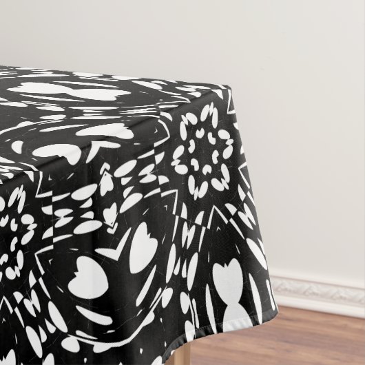 black & white geometric tafelkleed (Voorbeeld)