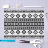 Black White Geometric Tribal Pattern Aztec Boho Tissuepapier (Craft)