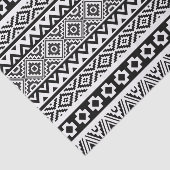 Black White Geometric Tribal Pattern Aztec Boho Tissuepapier (Detail)