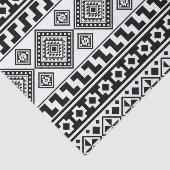 Black White Geometric Tribal Pattern Aztec Boho Tissuepapier (Detail)