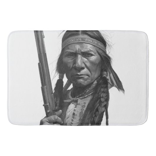 Black & White Geronimo Badmat (Voorkant)