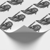 Black & White Geronimo Cadeaupapier (Hoek)