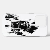 Black & White Geronimo Case-Mate iPhone Case (Achterkant (horizontaal))
