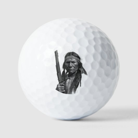 Black & White Geronimo Golfballen (Voorkant)