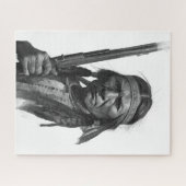Black & White Geronimo Legpuzzel (Horizontaal)
