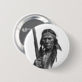 Black & White Geronimo Ronde Button 5,7 Cm (Voorkant /achterkant)