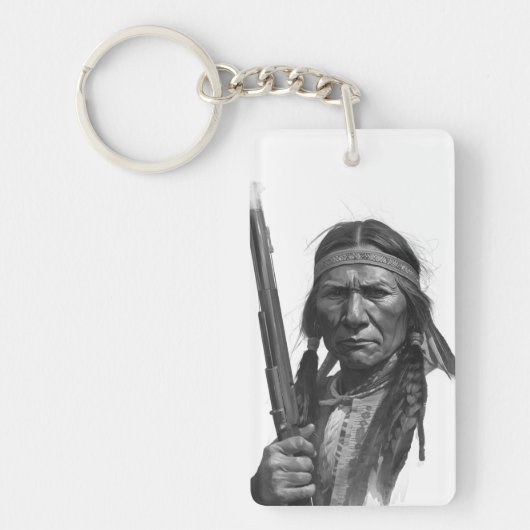 Black & White Geronimo Sleutelhanger (Voorkant)