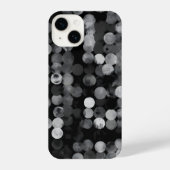 Black White ghotic Dot Pattern Aesthetic iPhone Hoesje (Achterkant)
