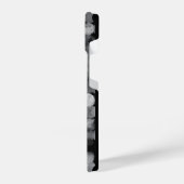 Black White ghotic Dot Pattern Aesthetic iPhone Hoesje (Linkerkant)