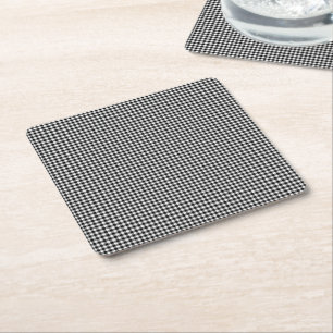 Black-White Gingham-PAPER PARTY-ONDERZETTERS Kartonnen Onderzetters