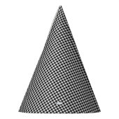 Black-White Gingham-PAPER PARTY-PETTEN Feesthoedjes (Links)