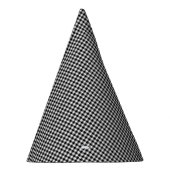 Black-White Gingham-PAPER PARTY-PETTEN Feesthoedjes (Rechts)