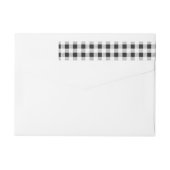 Black White Gingham Pattern (Achterkant)