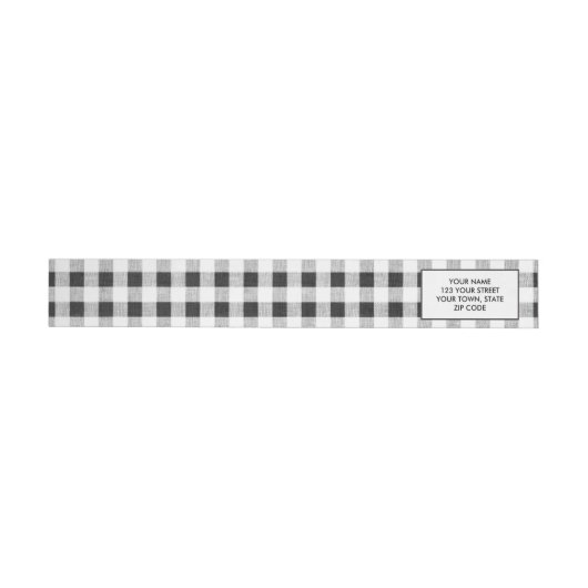 Black White Gingham Pattern (Individueel)