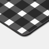 Black White Gingham Pattern Bureaumat (Hoek)