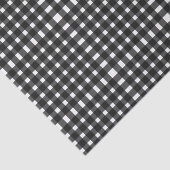 Black White Gingham Pattern Tissuepapier (Detail)