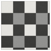 Black White Gingham Pset Pattern Stof (Close Up)