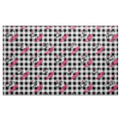 Black White Gingham Stof (Yard (91,4 cm))