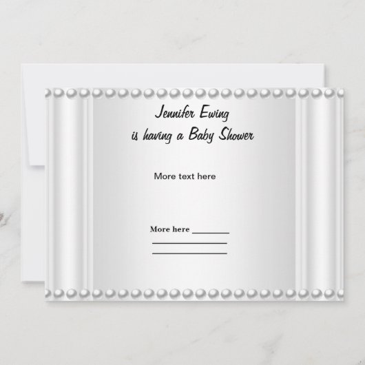 Black White Girl of Boy Baby shower Baby Kaart (Achterkant)