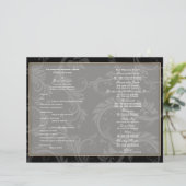 Black white gold "bruiloft" bruiloft (Staand voorkant)