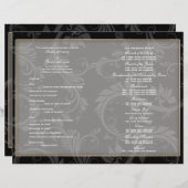 Black white gold "bruiloft" bruiloft (Voorkant / Achterkant)