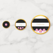 Black White Gold Celebration Confetti (Voorkanten)