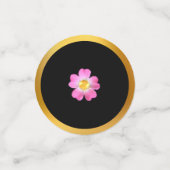 Black White Gold Celebration Confetti (Kleine voorkant)