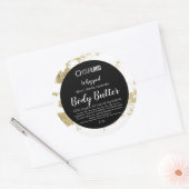 Black White Gold Foil UW LOGO Butter Label (Envelop)