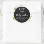 Black White Gold Foil UW LOGO Butter Label (Tas)