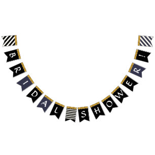 Black White Gold Glitter Vrijgezellenfeest Party D Vlaggetjes