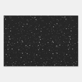 Black White Gold Merry Christmas Mix Inpakpapier Vel (Voorkant)