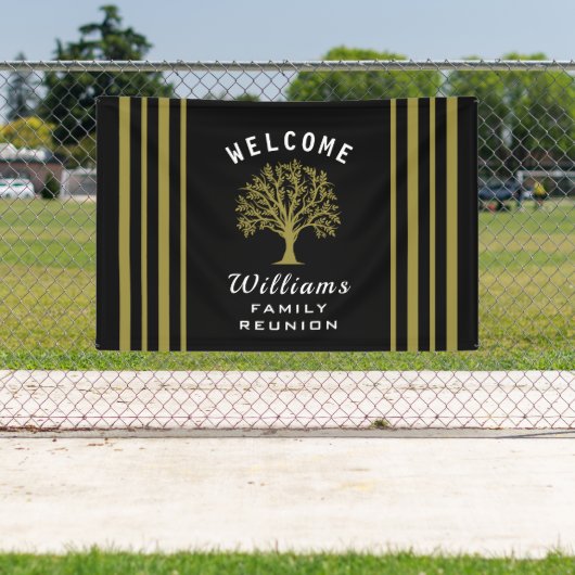 Black White Gold Road Trip Family Reunion Tree Spandoek (Insitu)