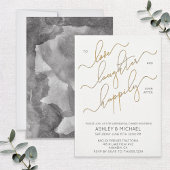 Black White Gold Script-repetitie - Dinner nodigt Kaart