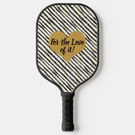 Black, White, Gold Stripes, Stippen Paddle Pro