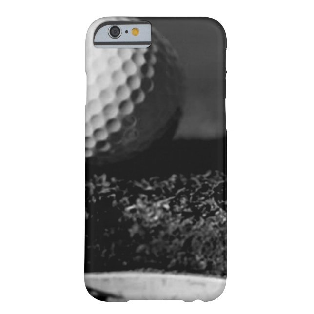 Black & White Golf Ball Custom iPhone 6 hoesje (Achterkant)