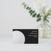 Black White Golf Pro Visitekaartje (Staand voorkant)