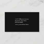 Black White Golf Pro Visitekaartje (Achterkant)