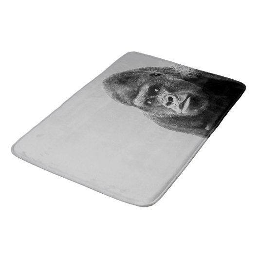 Black White Gorilla Badmat (Gekanteld)