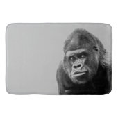 Black White Gorilla Badmat (Voorkant)