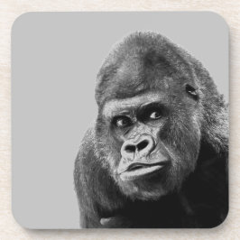 Black White Gorilla Bier Onderzetter